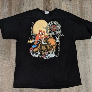 Harley Davidson Sturgis T Shirt Looney Toons